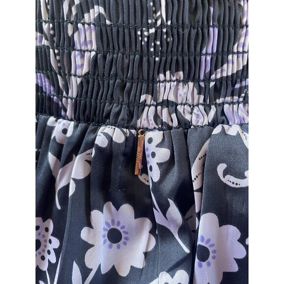 NWMisa LA Laya Indigo Vines Halter Wide Leg Cut Out Jumpsuit Purple Size S - Picture 11 of 11